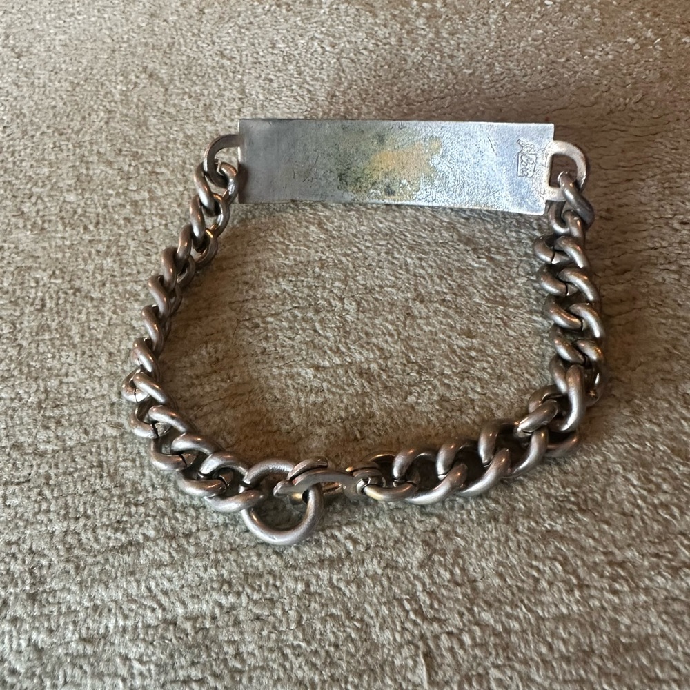 Coro Vintage 1940s “Marion” ID bracelet silver tone. - Picture 4 of 9